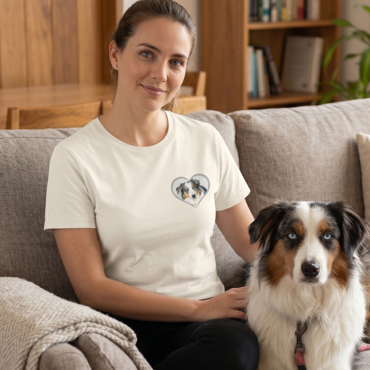 T-Shirt - Portrait in Herz