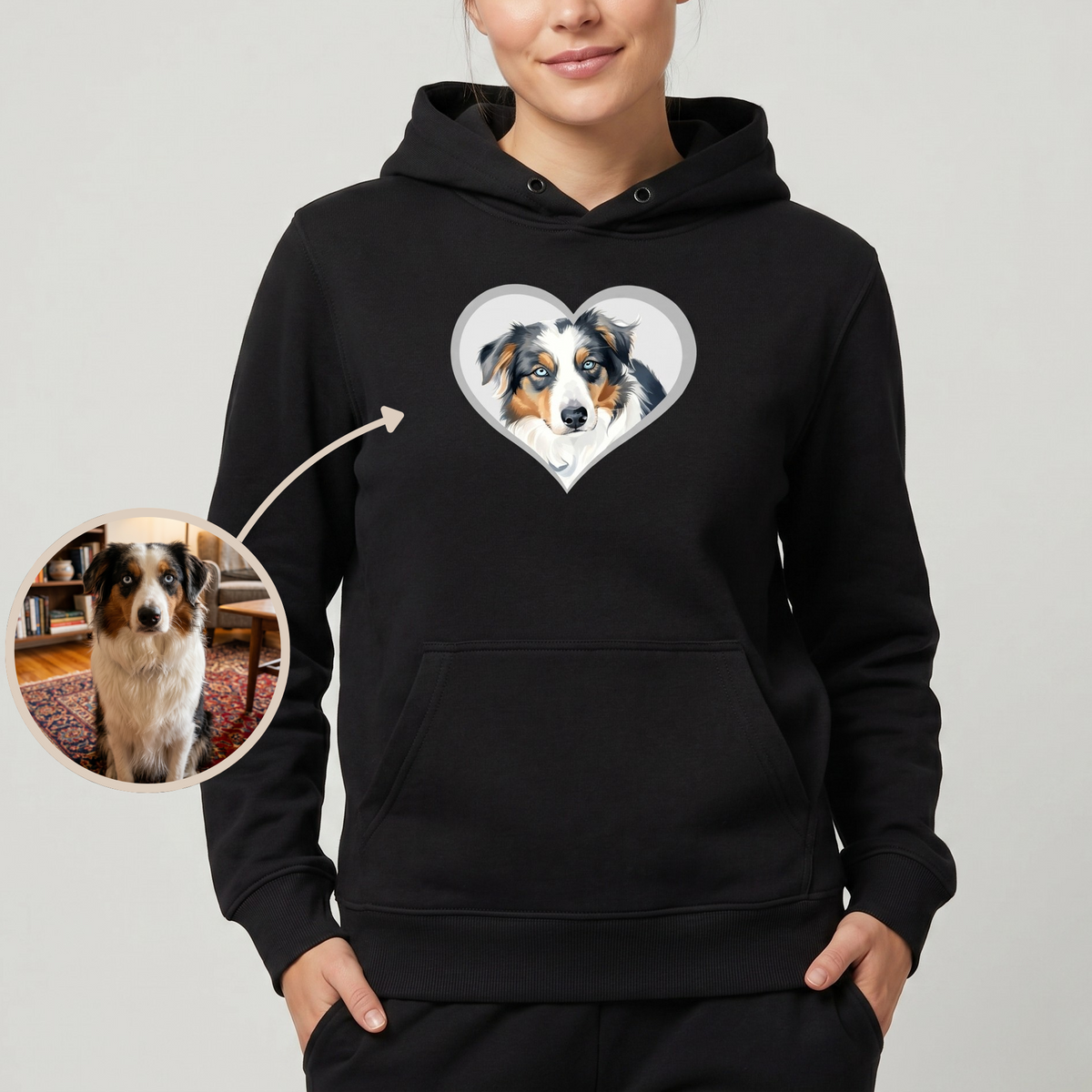 Pullover - Portrait in Herz