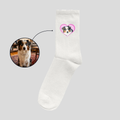 Socken - Aquarell Bild in Herz