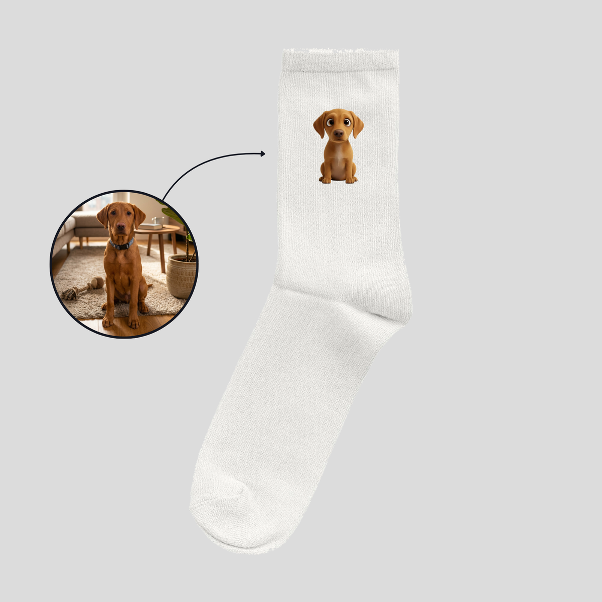Socken - Süßer Cartoon Charakter